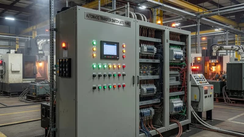 Automatic Transfer Switch (ATS) Panel for Industrial Manufacturing