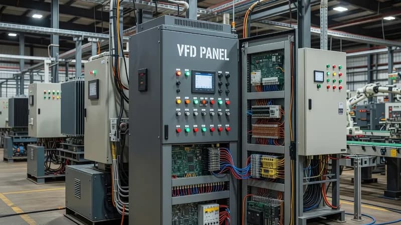 Variable Frequency Drive (VFD) Panel for Industrial Manufacturing