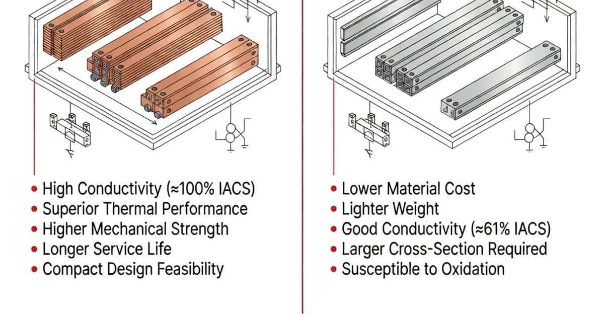Copper vs Aluminum Busbars: Selection Criteria