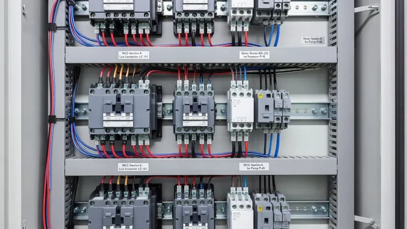 Contactors & Motor Starters in Motor Control Center (MCC)