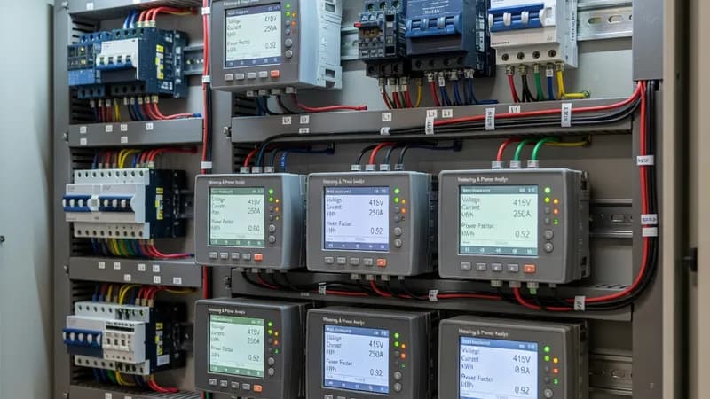 Metering & Power Analyzers in Power Control Center (PCC)