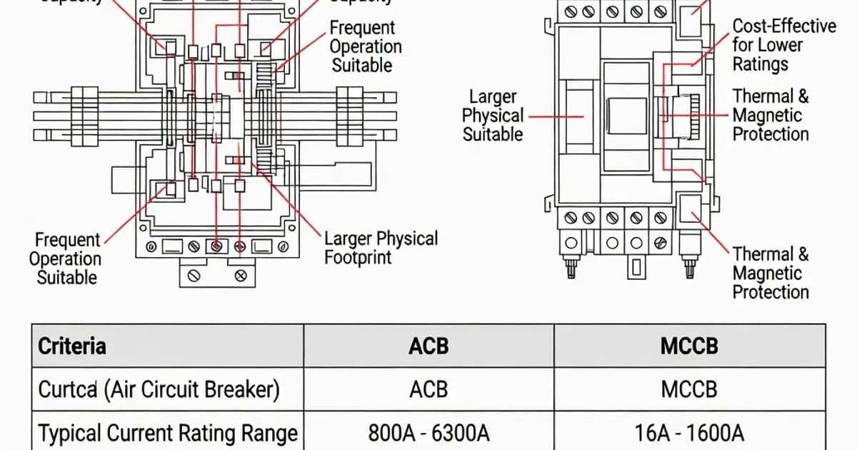 ACB vs MCCB: Selection Criteria for Panel Design