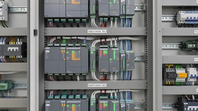 PLCs & I/O Modules in Motor Control Center (MCC)