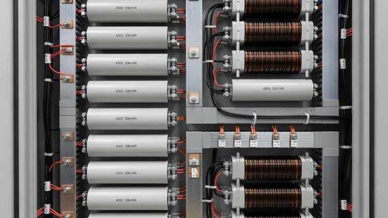 Capacitor Banks & Reactors in Power Factor Correction Panel (APFC)